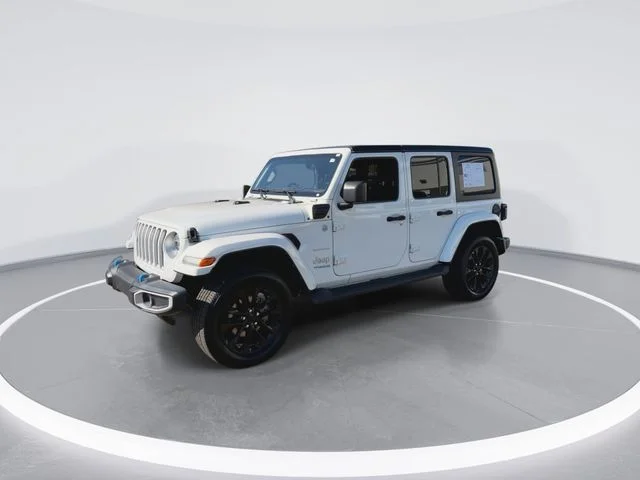 Used 2022 White Jeep Unlimited Sahara 4xe image 4