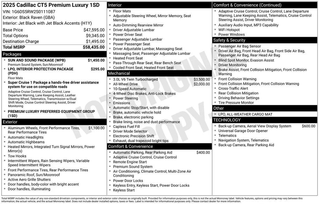 Certified Used 2025 Black Raven Cadillac Premium Luxury image 28