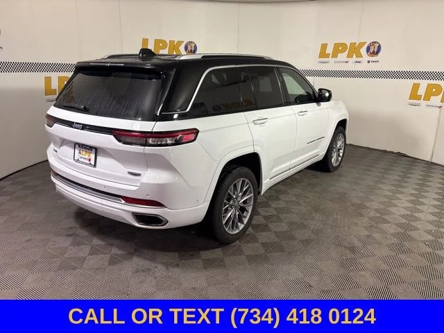 Used 2022 Bright White Clearcoat Jeep Summit image 8