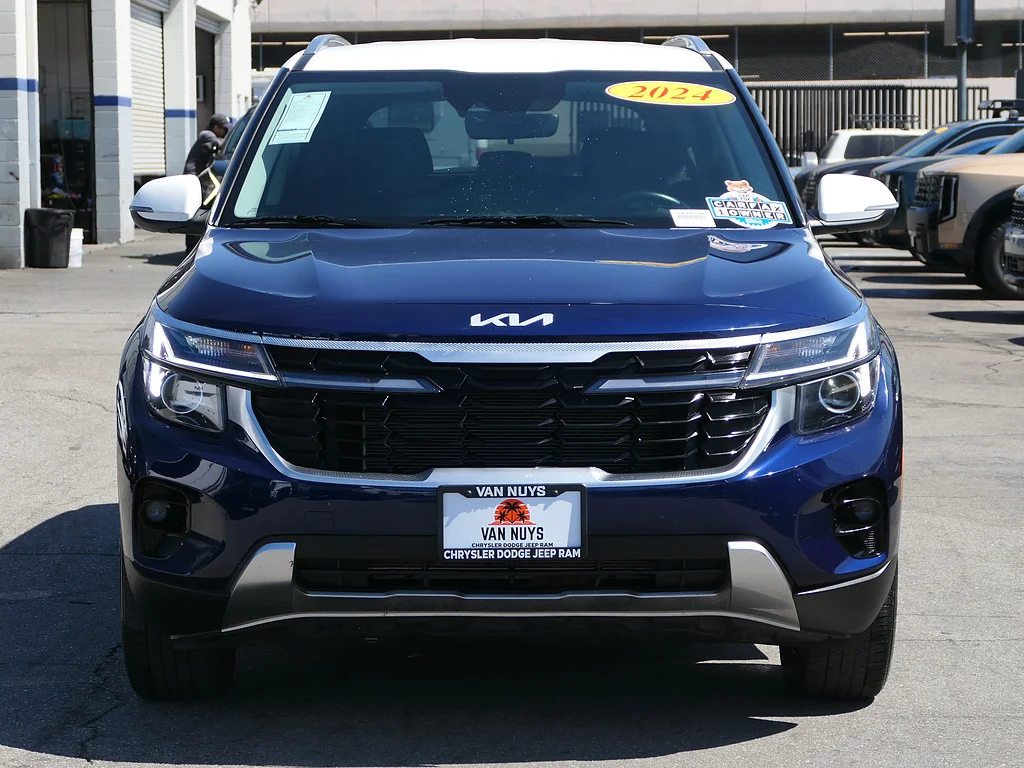 Used 2024 Dark Ocean Blue/Clear White Roof Kia S image 6