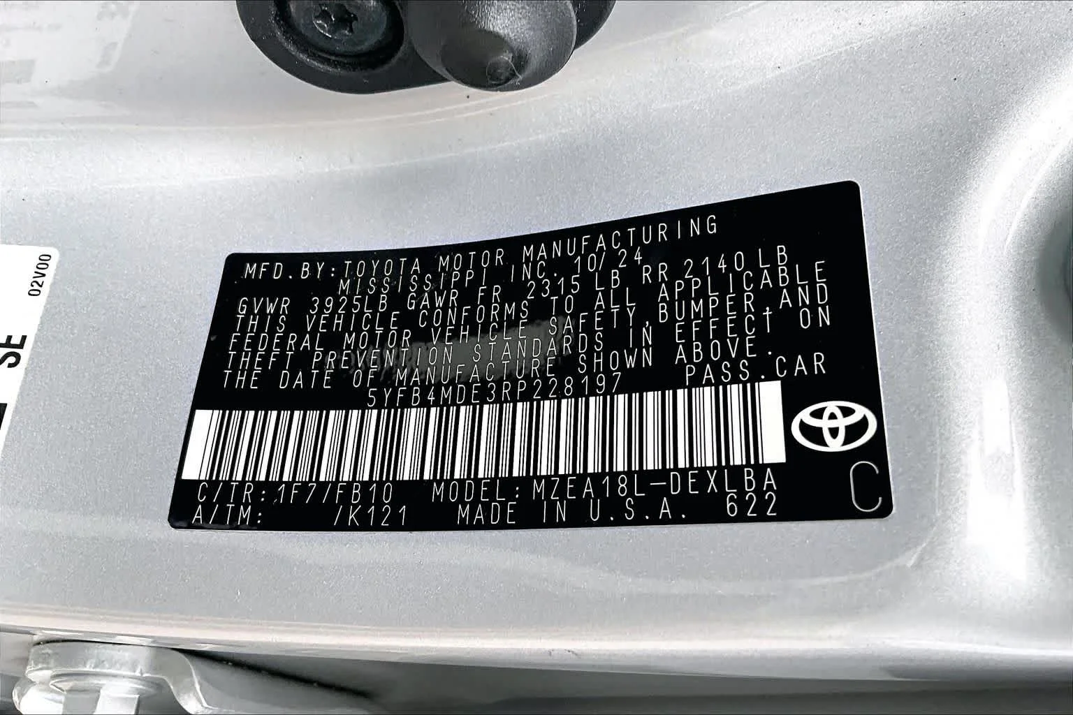 Certified Used 2024 Classic Silver Metallic Toyota LE image 33