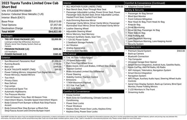 Used 2023 Silver Toyota Limited image 7