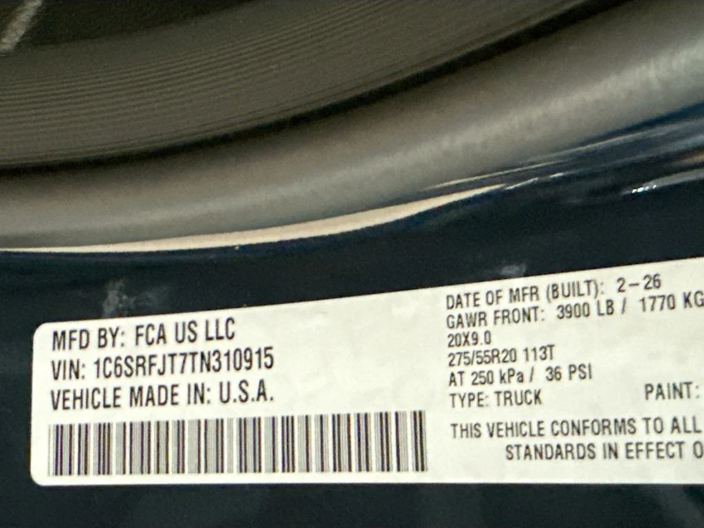 New 2026 Forged Blue Metallic Ram Laramie image 13