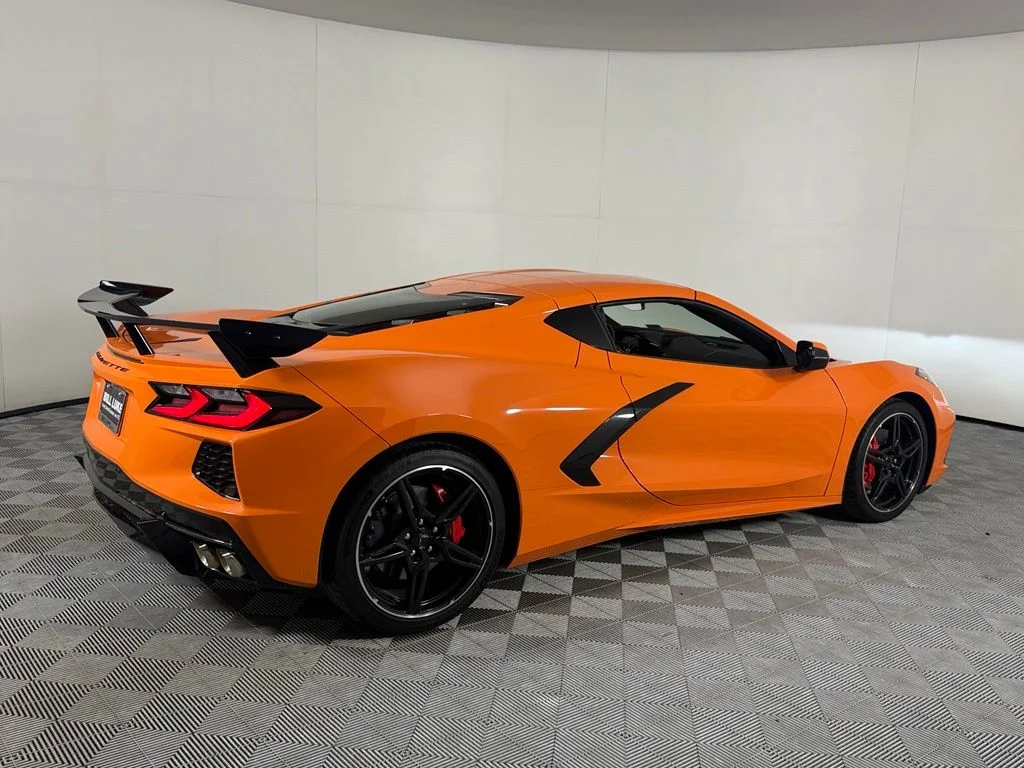 Used 2023 Orange Chevrolet Stingray 1LT image 7