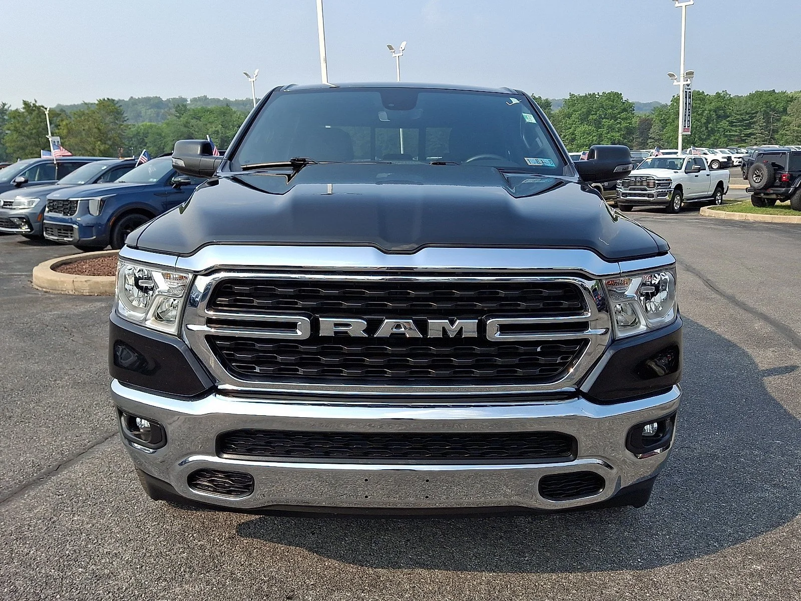 Used 2023 Diamond Black Crystal Pearlcoat Ram Big Horn image 2