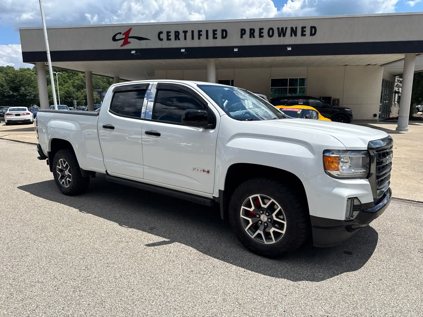 Certified Used 2021 Summit White GMC 4WD AT4 w/Leather image 6