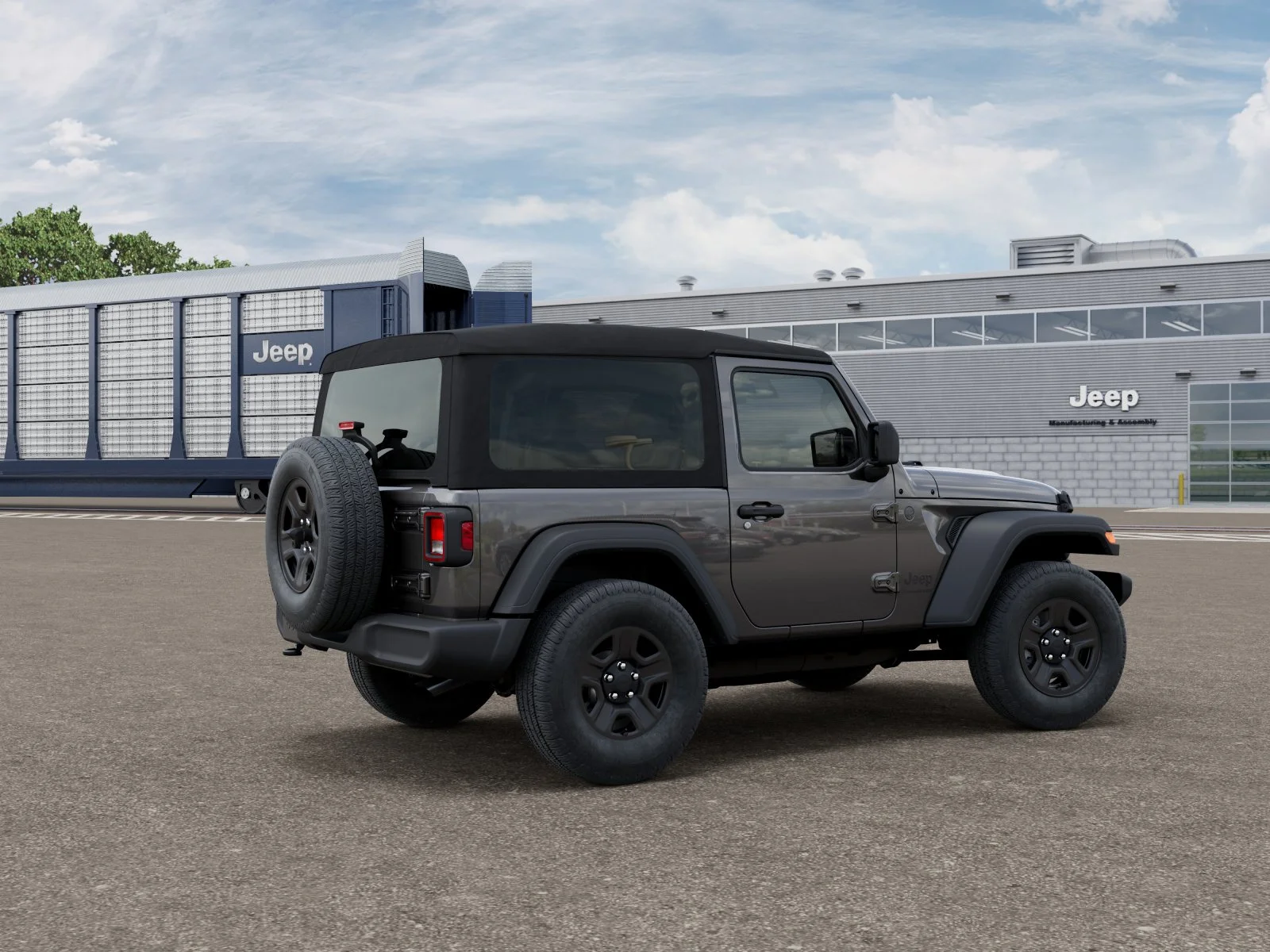 New 2027 Granite Crystal Metallic Clearcoat Jeep Sport image 4