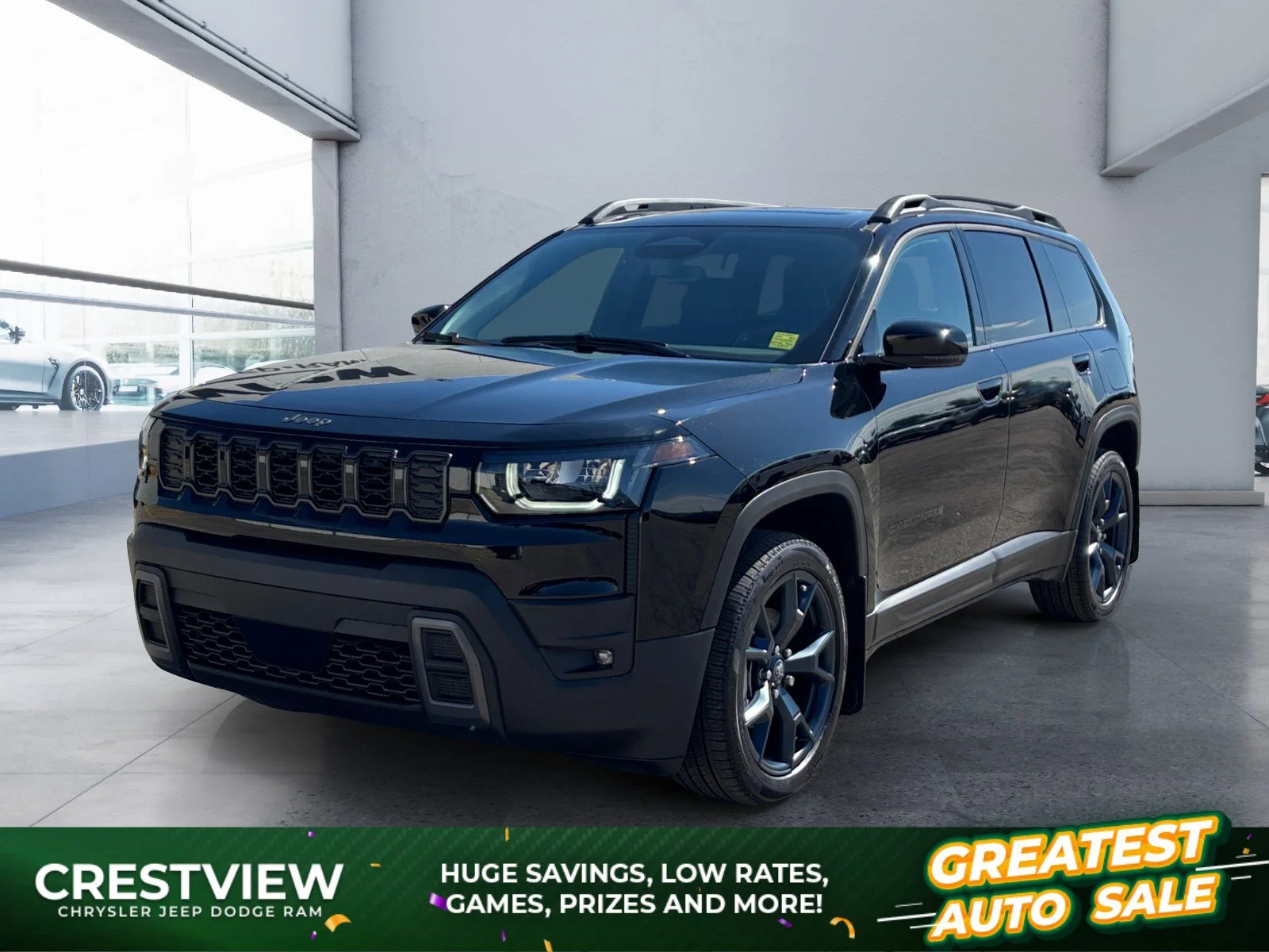 New 2026 Diamond Black Crystal Pearl Jeep 85th Anniversary image 1