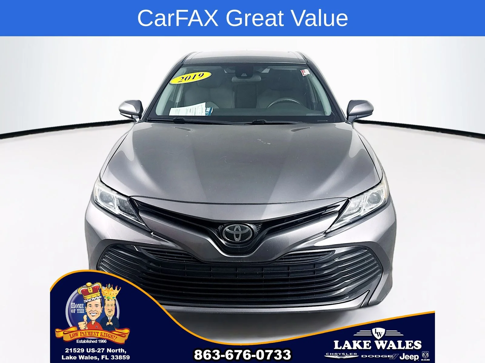 Used 2019 Toyota Camry LE with VIN 4T1B11HK4KU831896 for sale in Lake Wales, FL