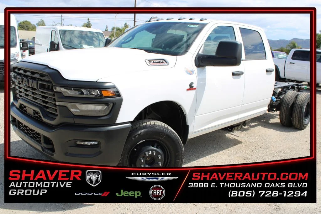 New 2026 Bright White Clear-Coat Exterior Paint Ram Tradesman image 1
