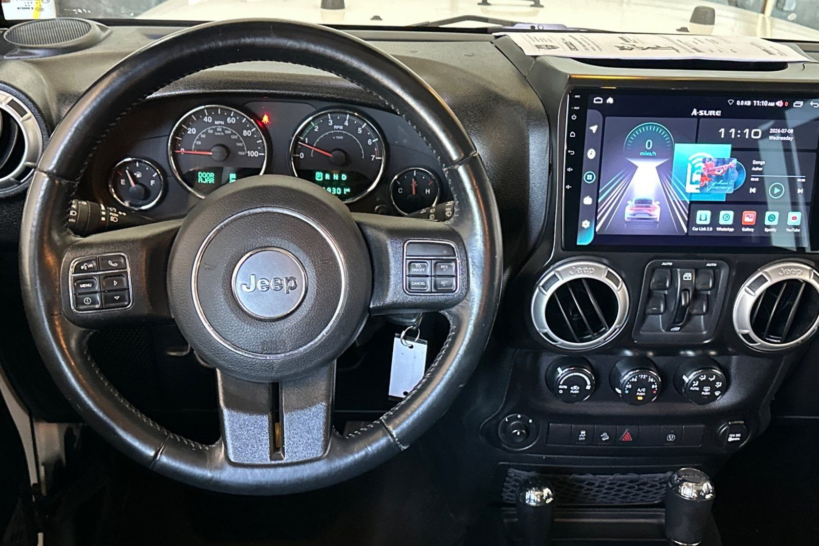 Used 2017 White Jeep Unlimited Sahara image 15