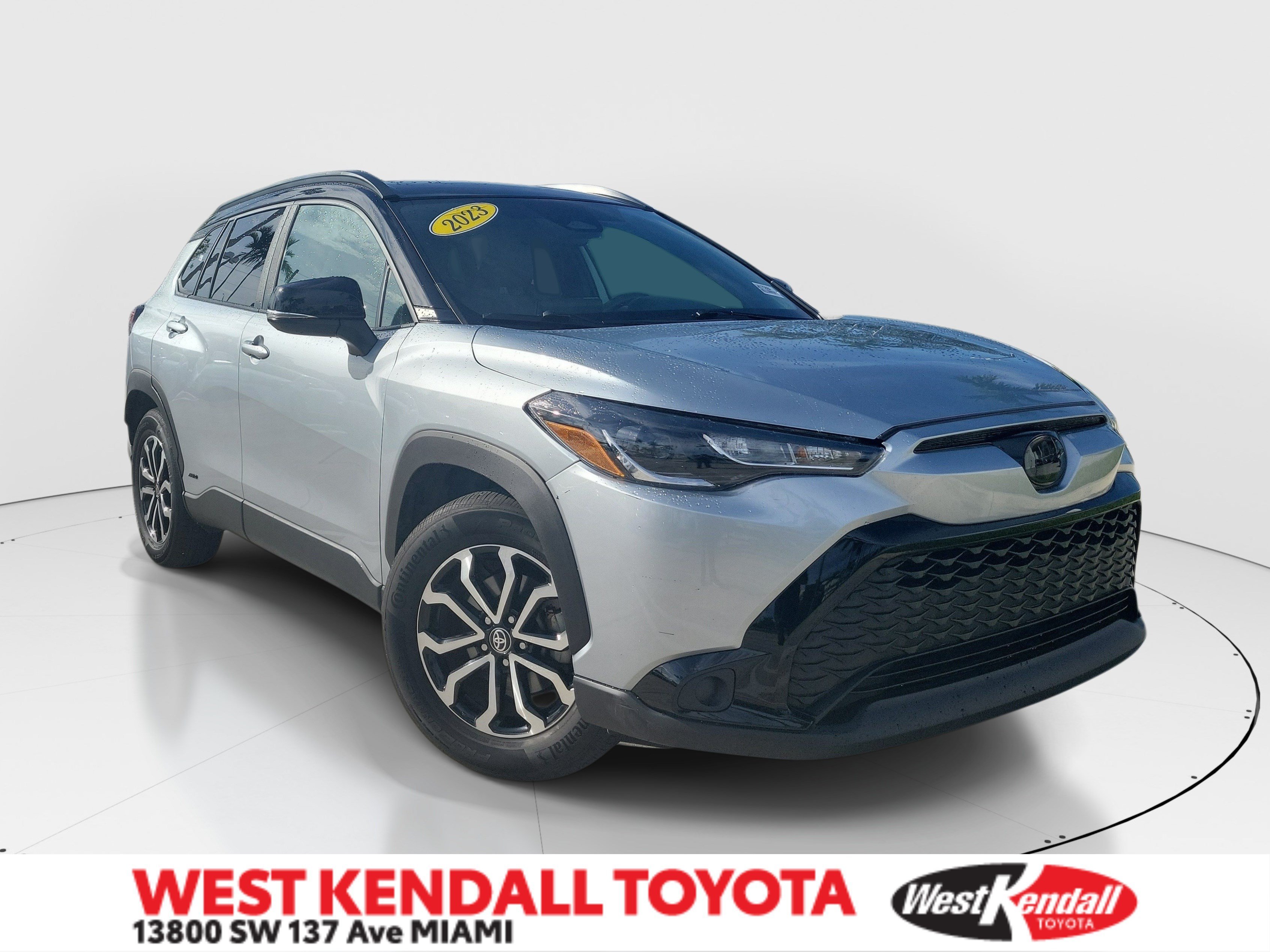 Used 2023 Jet Black Toyota Hybrid SE image 1