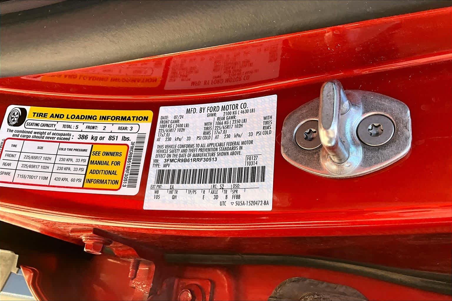 Used 2024 Hot Pepper Red Tinted Clearcoat Ford Big Bend image 36