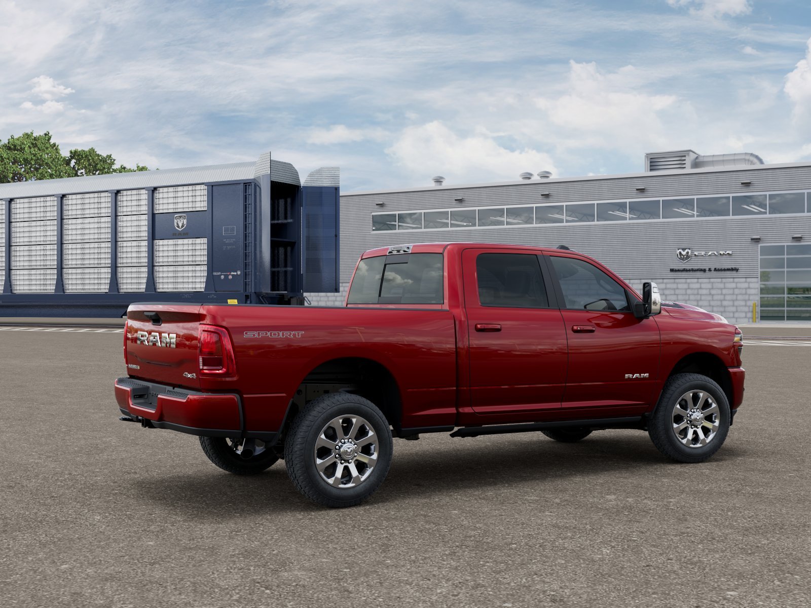 New 2026 Molten Red Pearl-Coat Exterior Paint RAM LARAMIE image 2