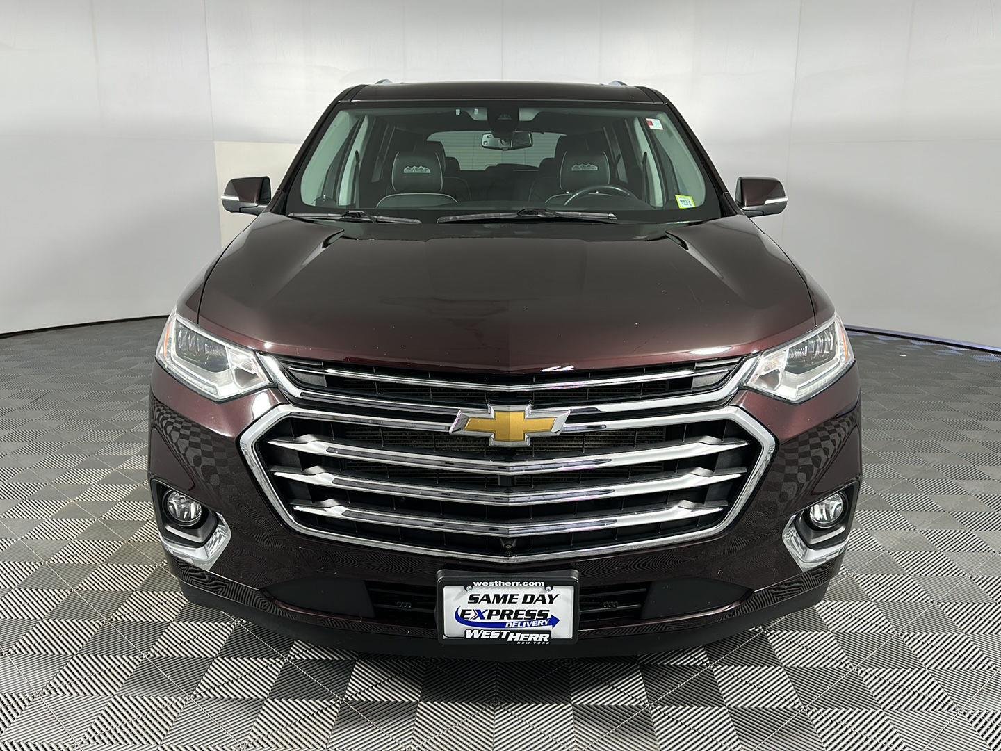 Used 2021 Black Cherry Metallic Chevrolet High Country image 3