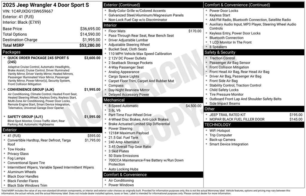 New 2025 41 Exterior Paint Jeep Sport S image 6