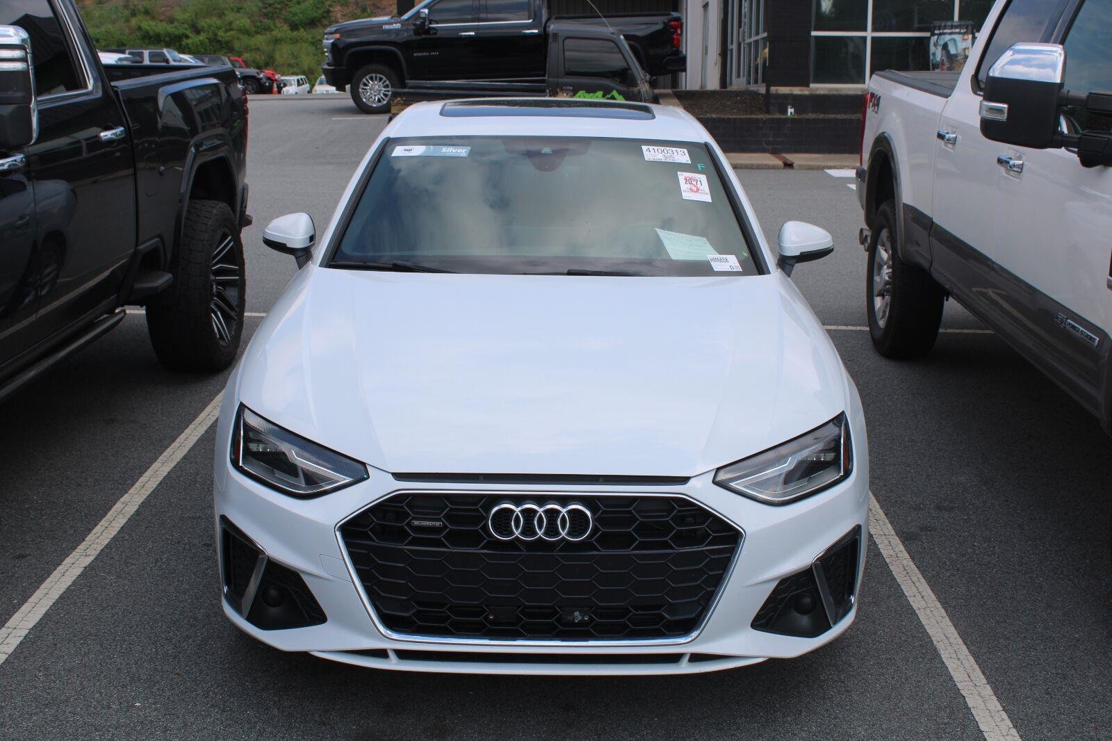 Used 2021 Glacier White Metallic Audi S line Premium image 2
