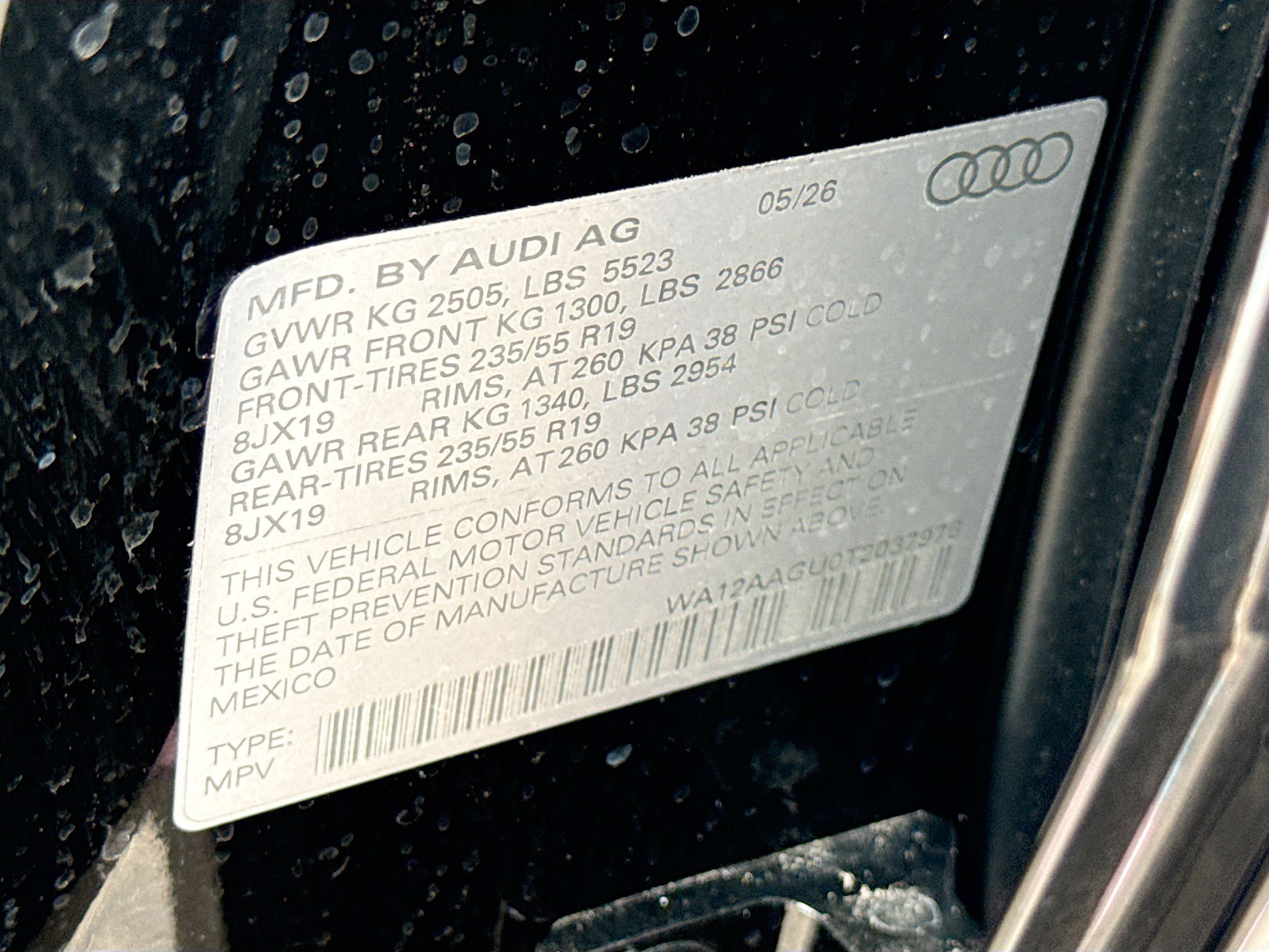 New 2026 Mythos Black Metallic Audi Premium Plus image 40