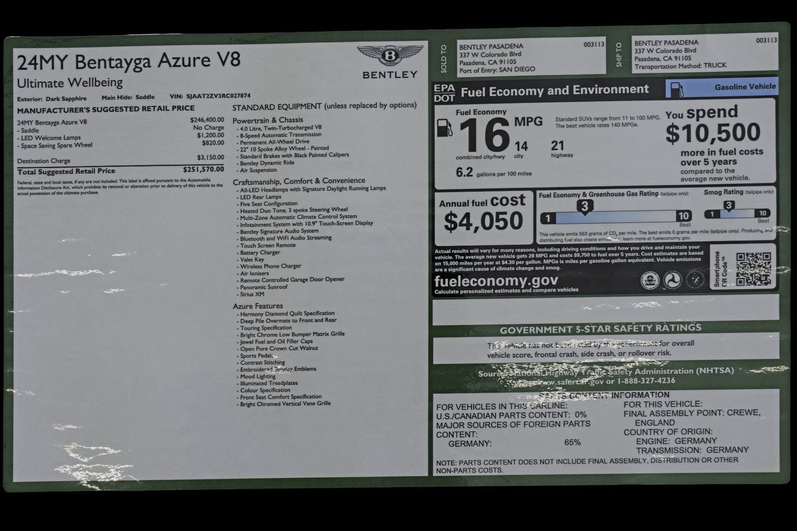 2024 Bentley Bentayga Azure - Photo 27