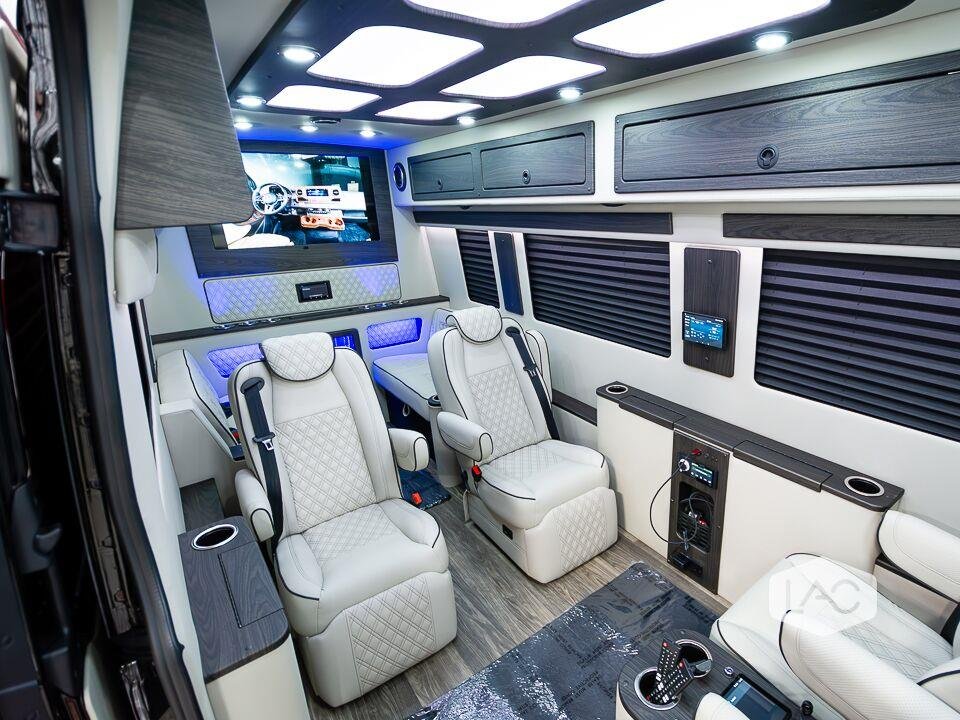 New 2024 Black Blue Mercedes-Benz 3500XD HIGH ROOF I4 DIESE image 2