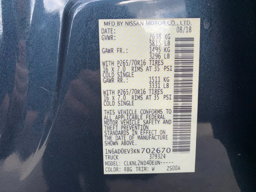 Used 2019 Blue Nissan SV image 37