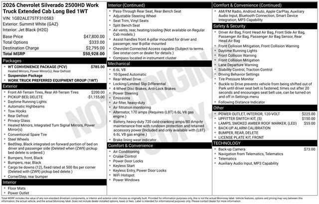 2026 Chevrolet Silverado 2500 HD Work Truck - Photo 27