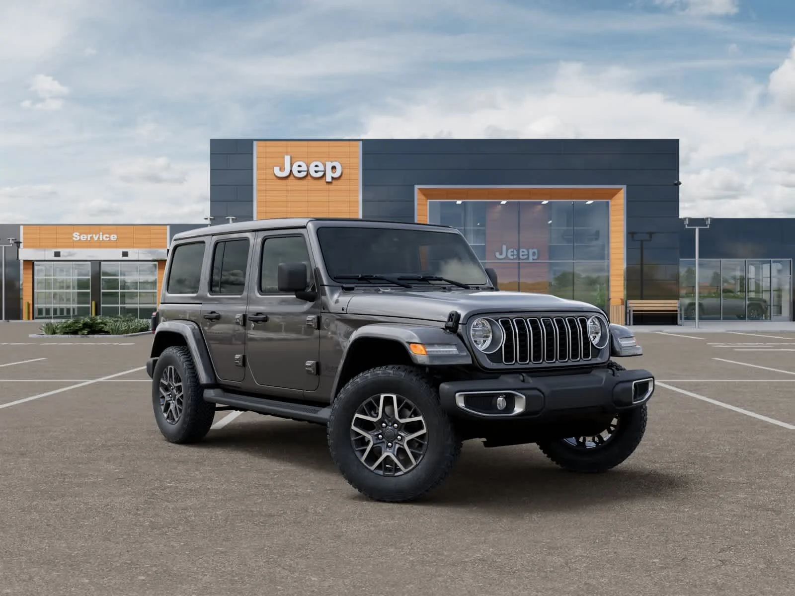 New 2026 Granite Crystal Metallic Clearcoat Jeep Sahara image 5