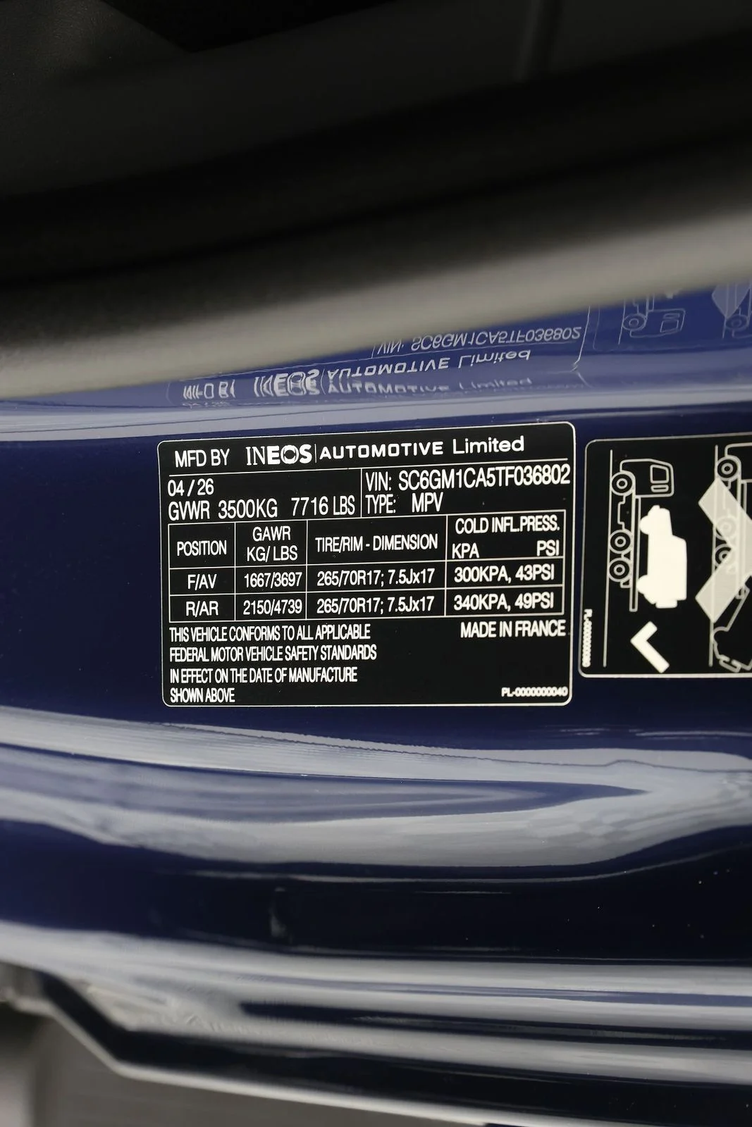 New 2026 Britannia Blue INEOS Fieldmaster Edition image 21