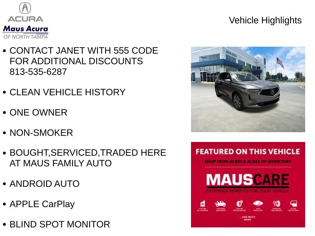 Used 2023 Liquid Carbon Metallic Acura Technology image 8
