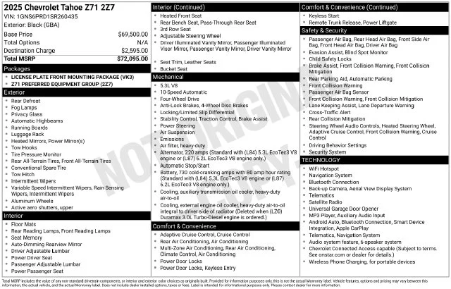 Used 2025 Black Chevrolet Z71 image 30
