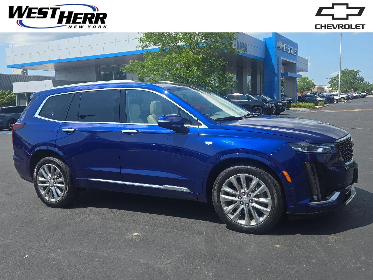 Used 2023 Opulent Blue Metallic Cadillac AWD Premium Luxury image 1
