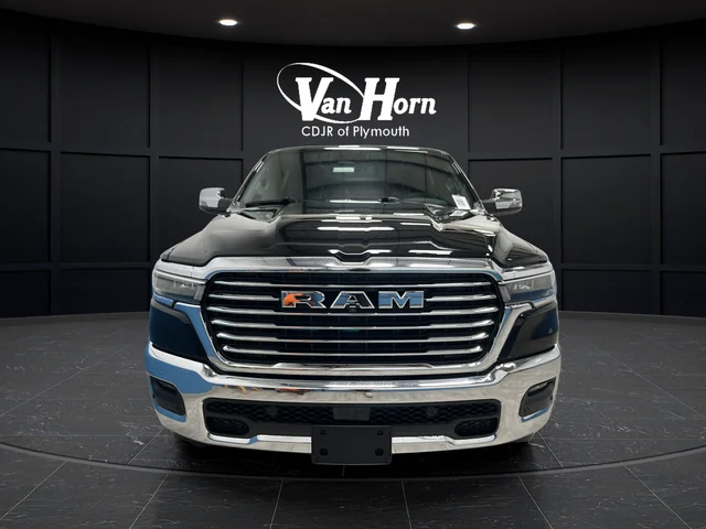 New 2026 Diamond Black Crystal Pearl-Coat Exterior Paint RAM Laramie image 2