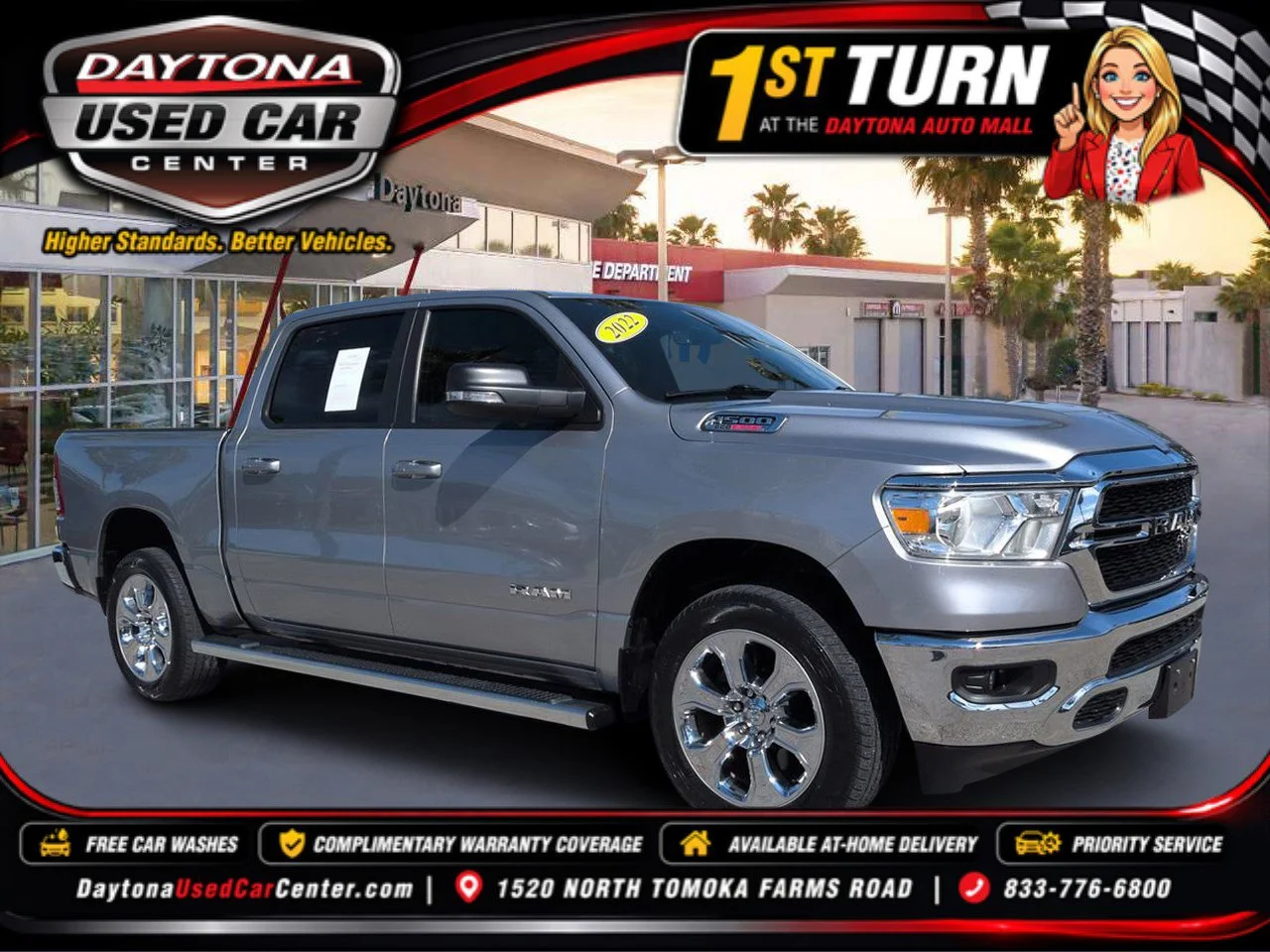 Certified Used 2022 Billet Silver Metallic Ram Big Horn image 1