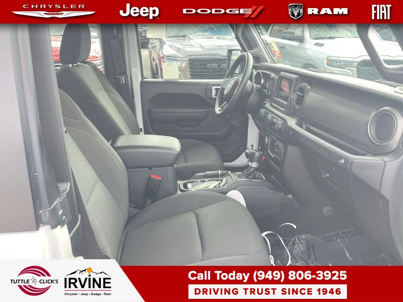 Used 2023 Bright White Clearcoat Jeep Sport image 25