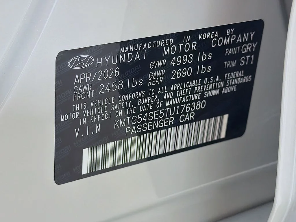 New 2026 Vatna Gray Genesis 3.3T Sport Prestige image 34