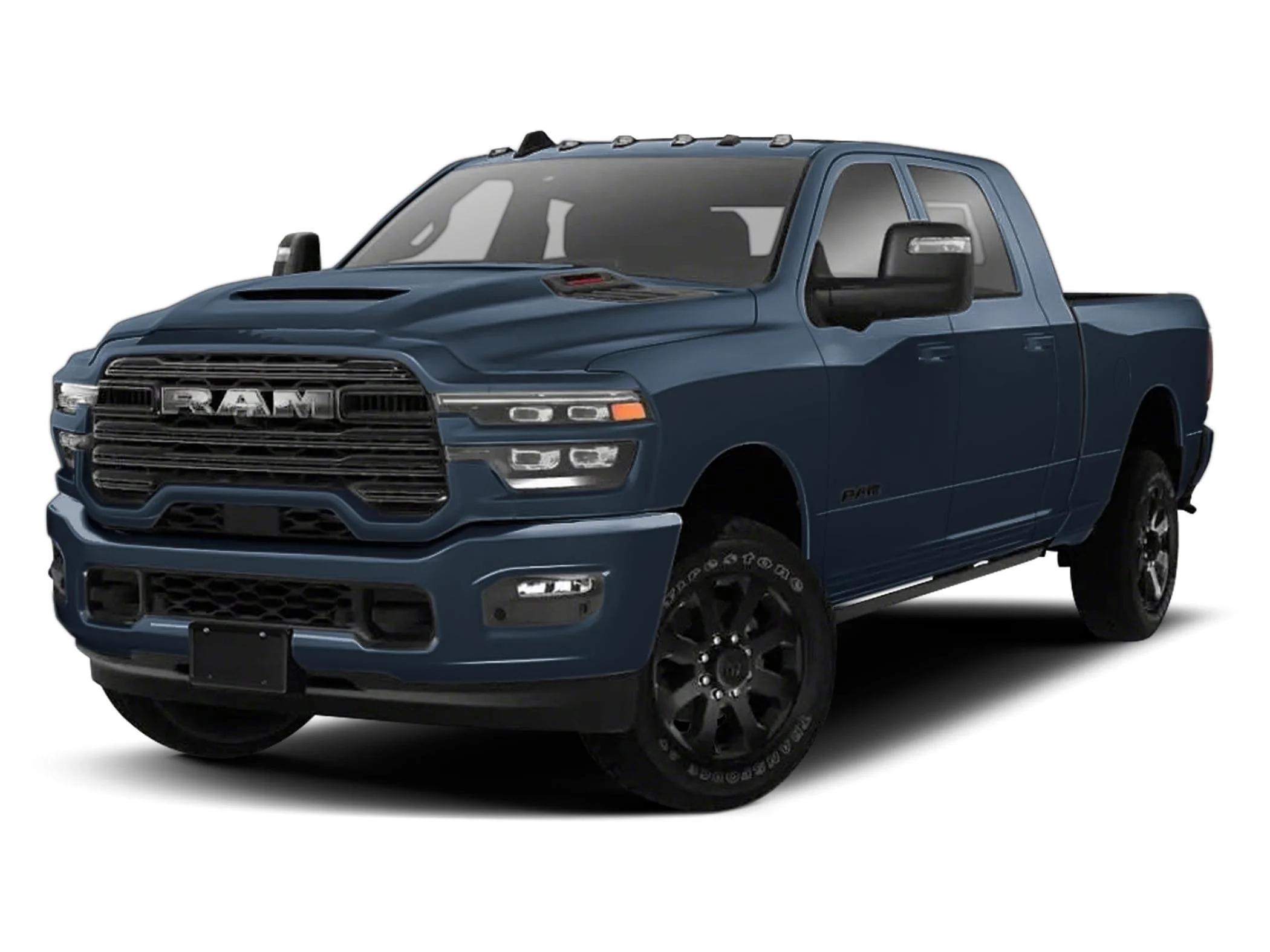 New 2026 Blue Metallic Ram LARAMIE MEGA CAB 4X4 6