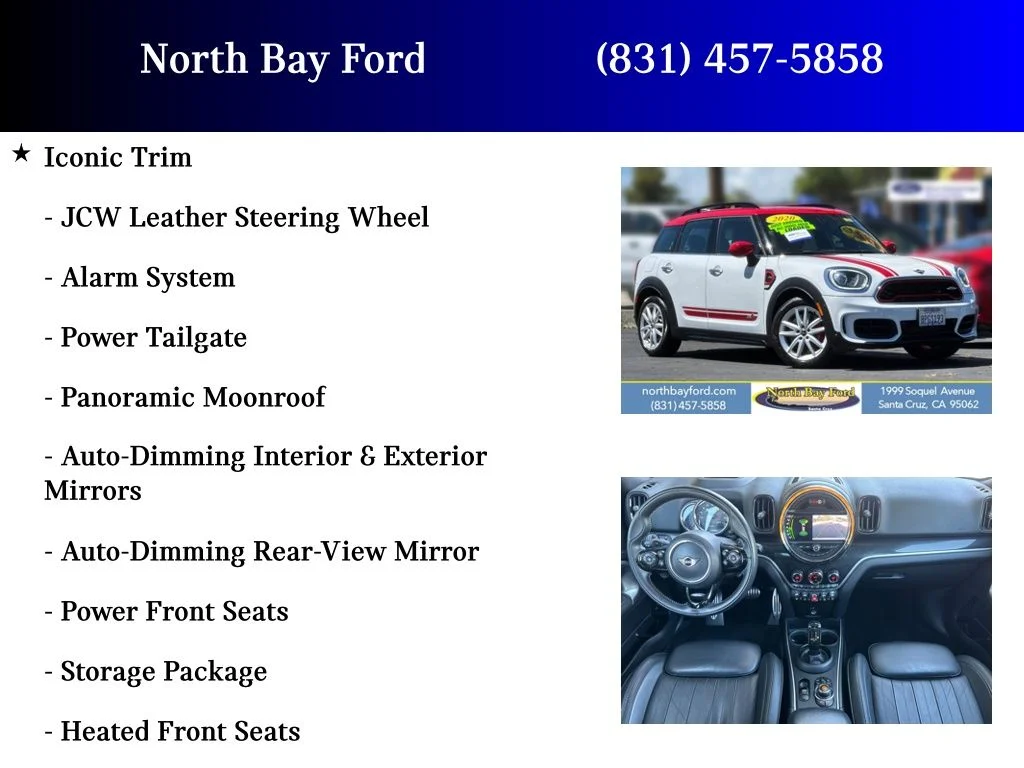 Used 2020 White MINI Base image 12