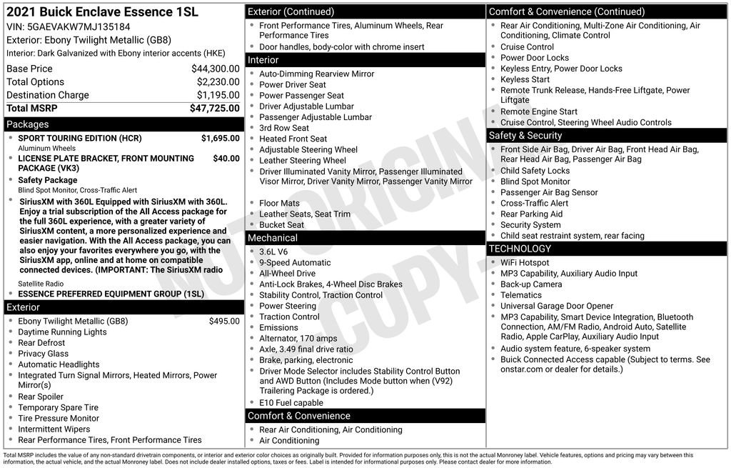 Used 2021 Black Buick Essence image 25