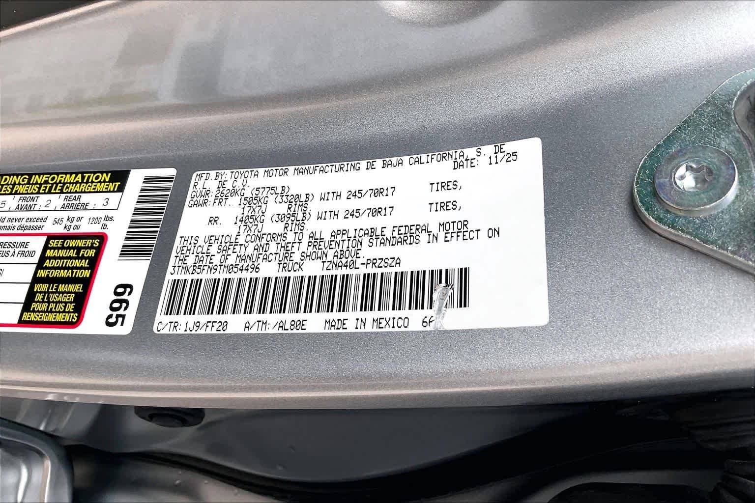Used 2026 Celestial Silver Metallic Toyota SR5 image 33