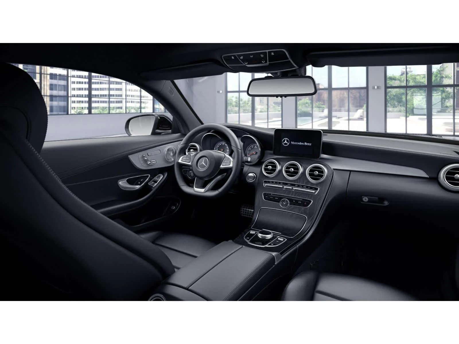 Used 2017 Obsidian Black Metallic Mercedes-Benz C 300 image 6