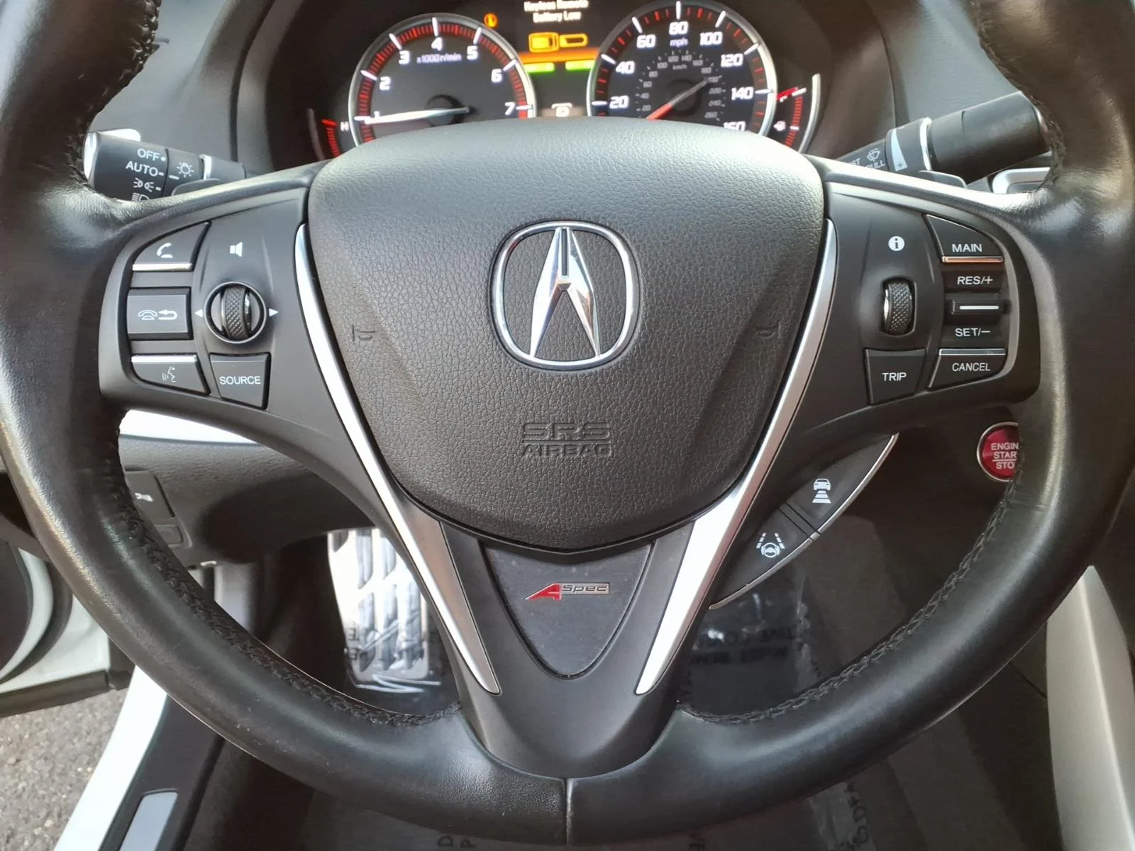 Used 2019 Platinum White Pearl Acura A-Spec Red image 11