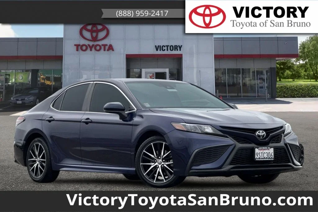 Used 2021 Blue Toyota SE image 1