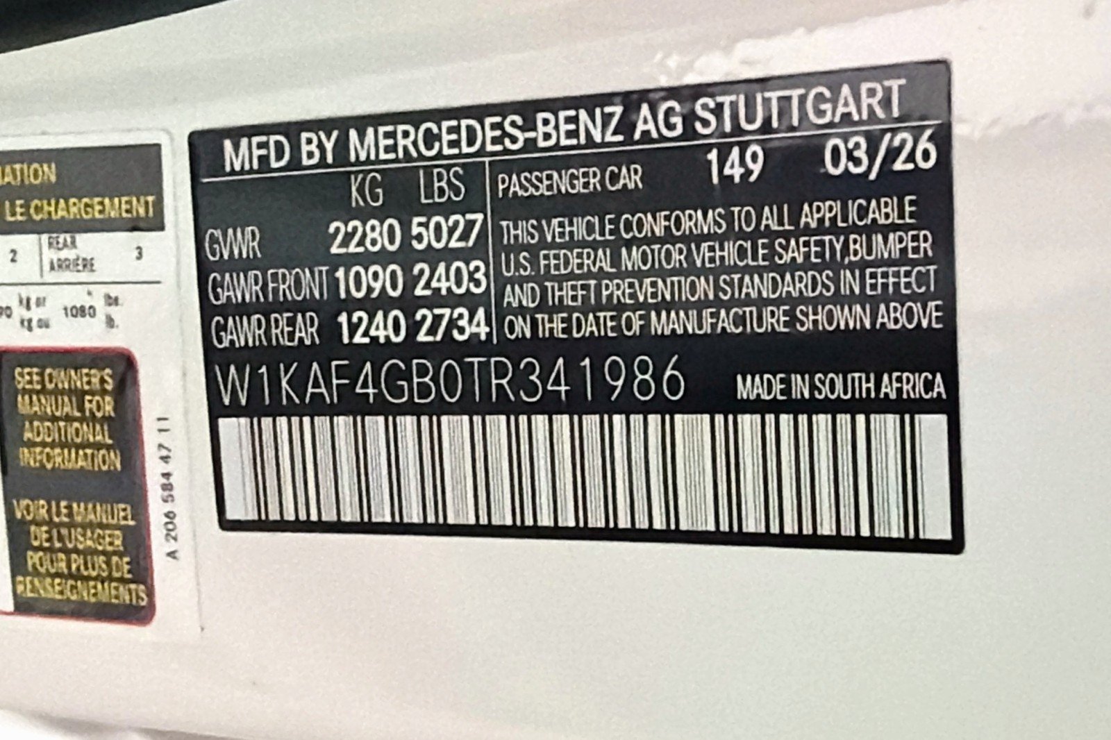 New 2026 Polar White Mercedes-Benz C 300 Sedan image 24