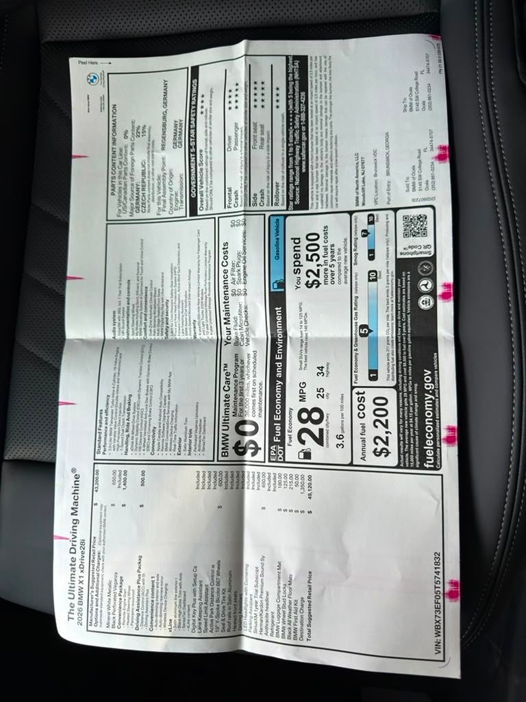 New 2026 White BMW xDrive28i image 26