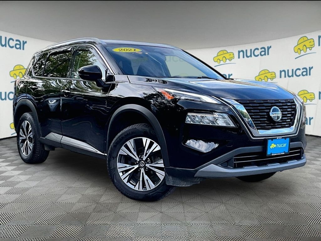 Used 2021 Super Black Nissan SV image 1