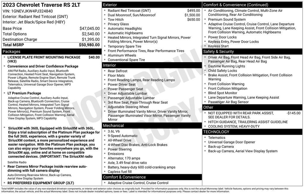 Certified Used 2023 Radiant Red Tintcoat Chevrolet RS image 35