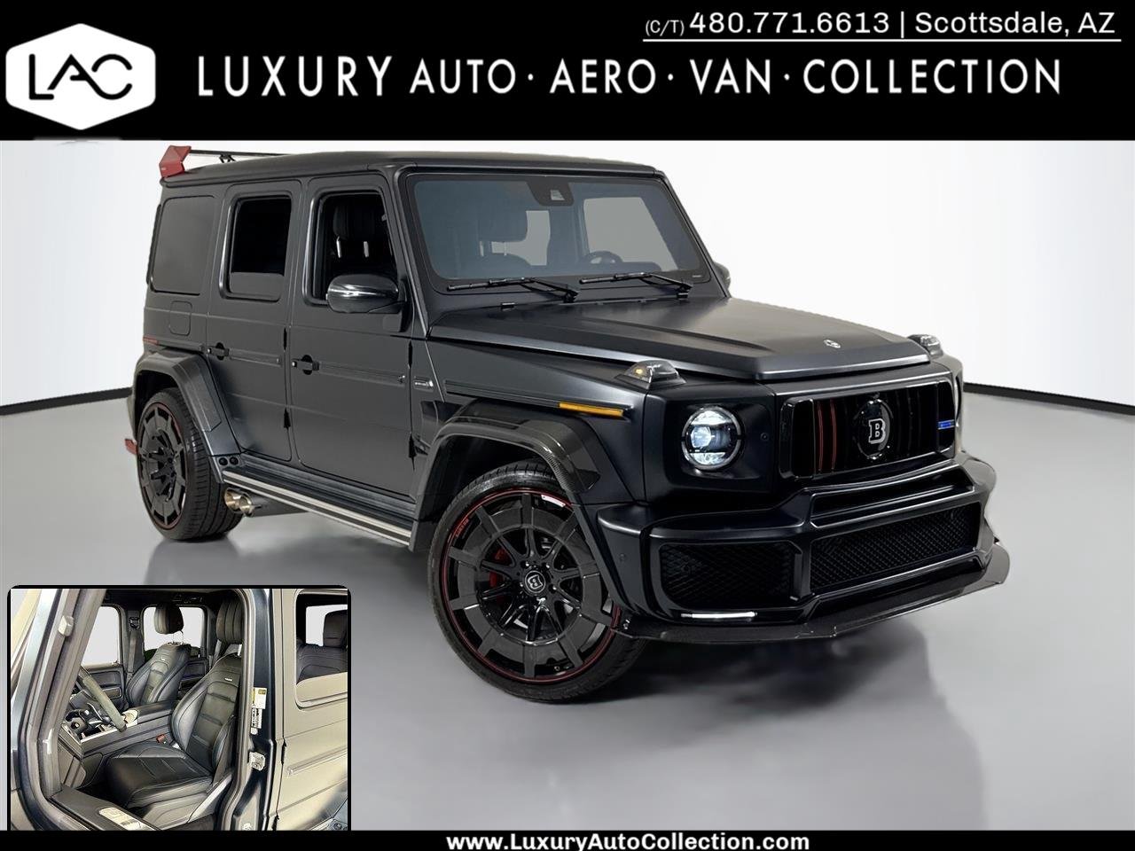 Used 2023 MANUFAKTUR Night Black Magno Mercedes-Benz AMG® G 63 | Brabus Widebody | Matte Black image 1