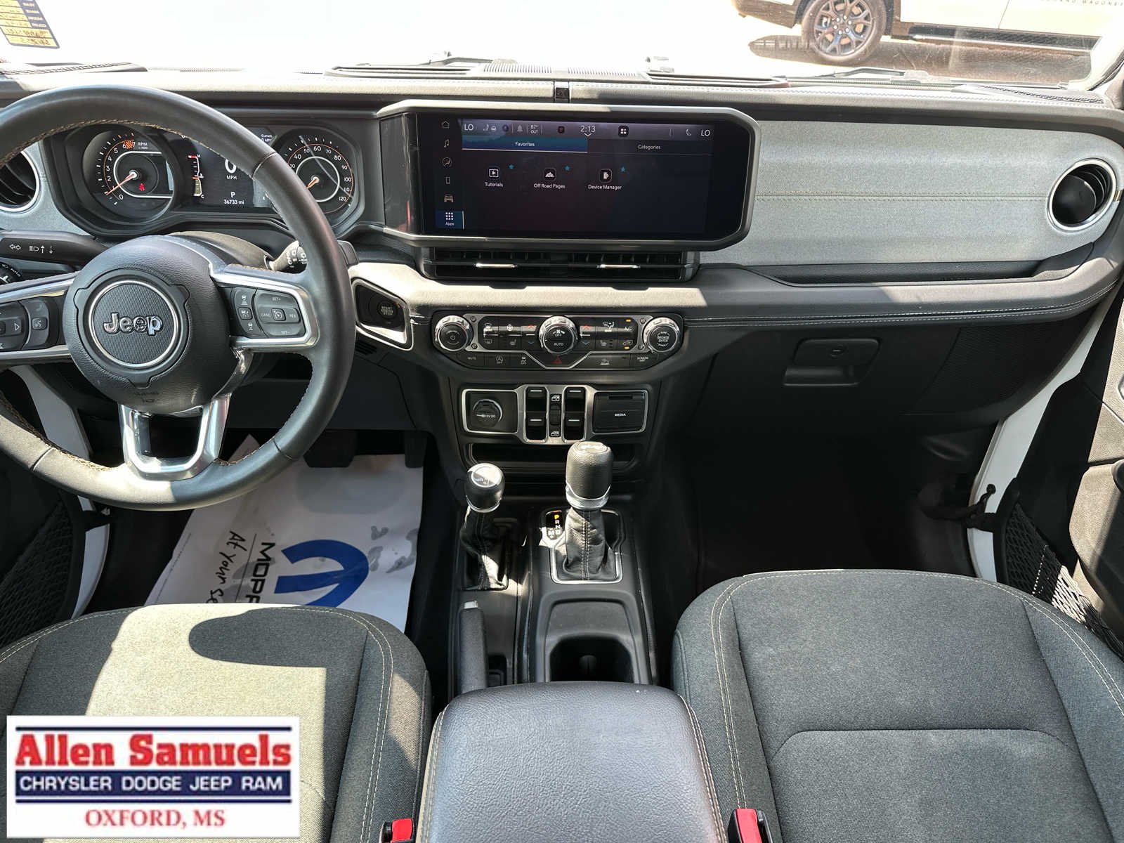 Certified Used 2025 Bright White Clearcoat Jeep Sahara image 16