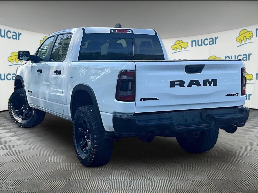 Used 2021 Bright White Clearcoat Ram Rebel image 4