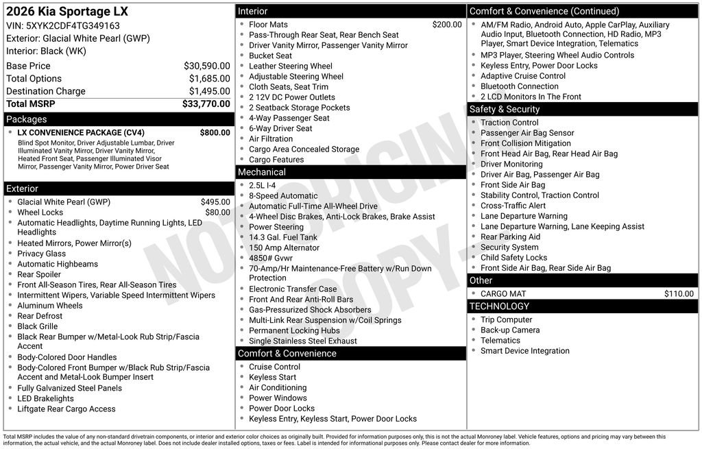 2026 Kia Sportage LX - Photo 6